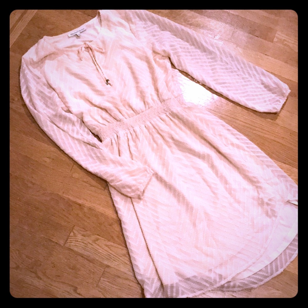 🍁 Peach chevron dress